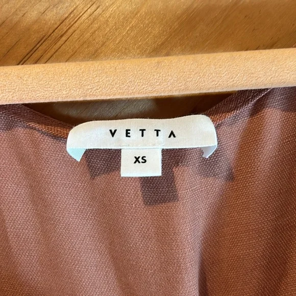 Vetta The Convertible Wrap Mini linen blend Dress in new clay - Picture 12 of 14